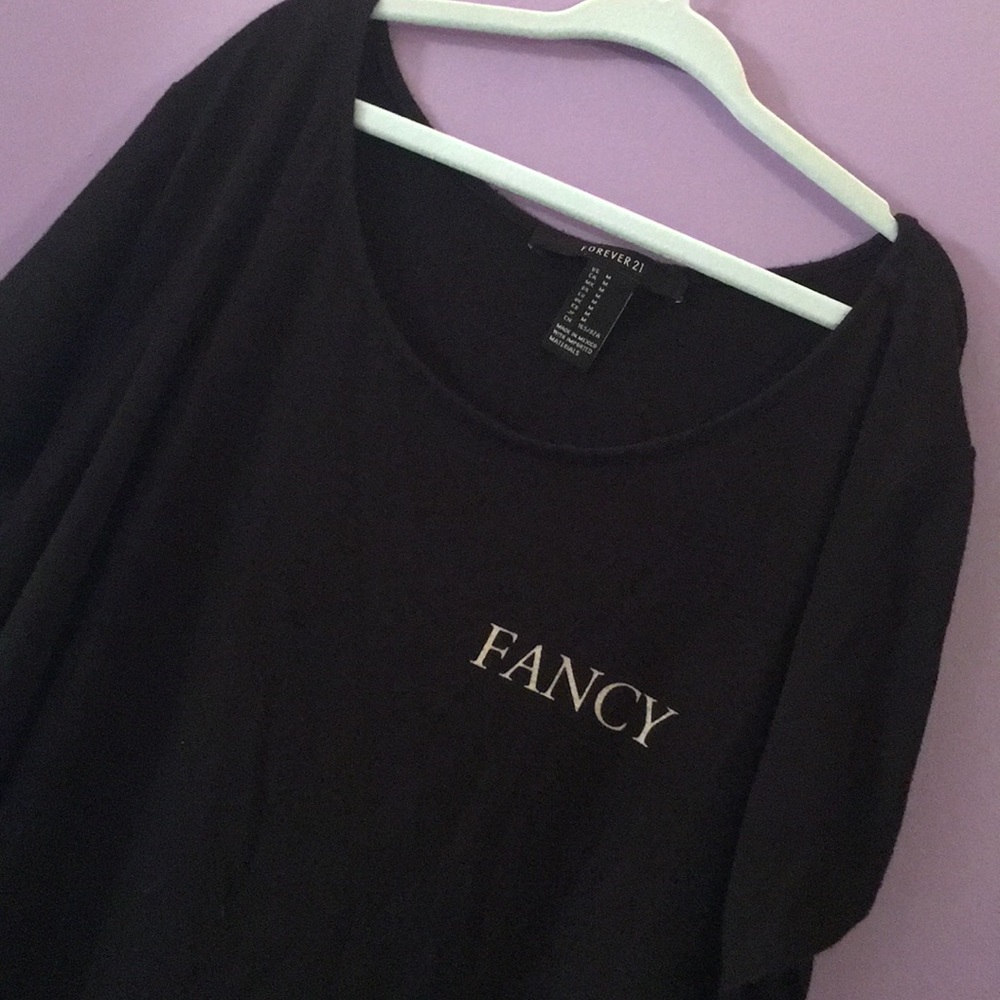 forever 21 ‘fancy’ crop top